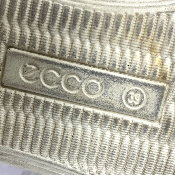 Ecco Soft Leather Low Top Comfort Sneaker Black Charcoal Gray 8-8.5 Casual - Picture 9 of 12